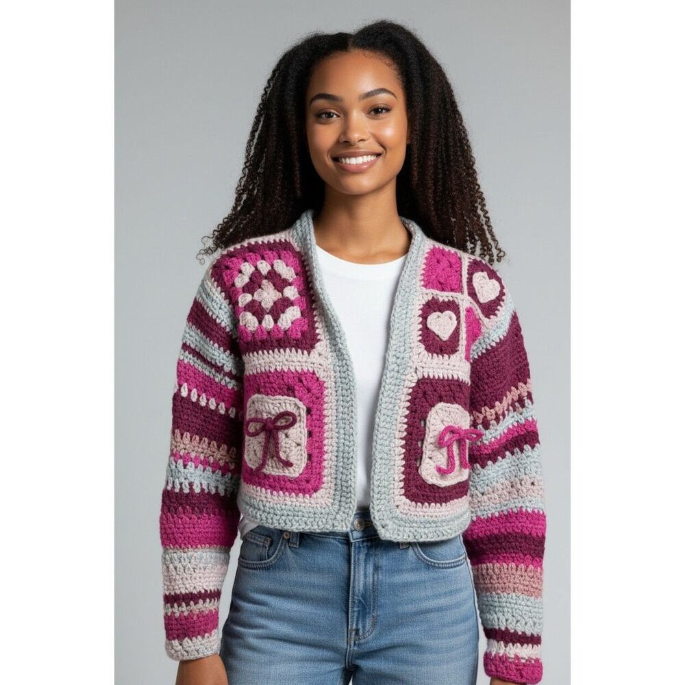 THE BERRY BELLINI Cropped Cardigan